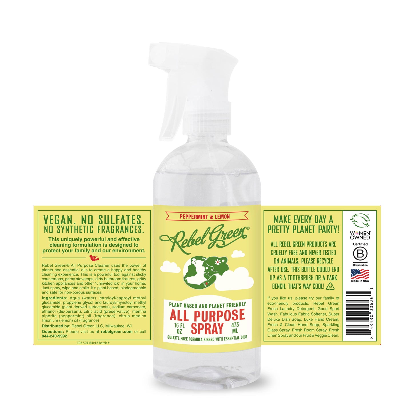 All Purpose Peppermint & Lemon Spray 16oz (unit)